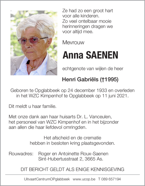 Anna Saenen