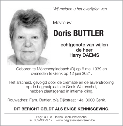 Doris BUTTLER