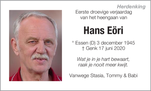 Hans EORI