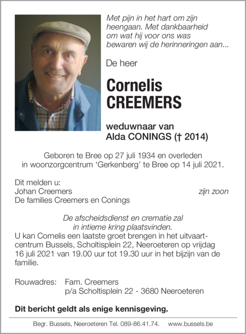 Cornelis CREEMERS