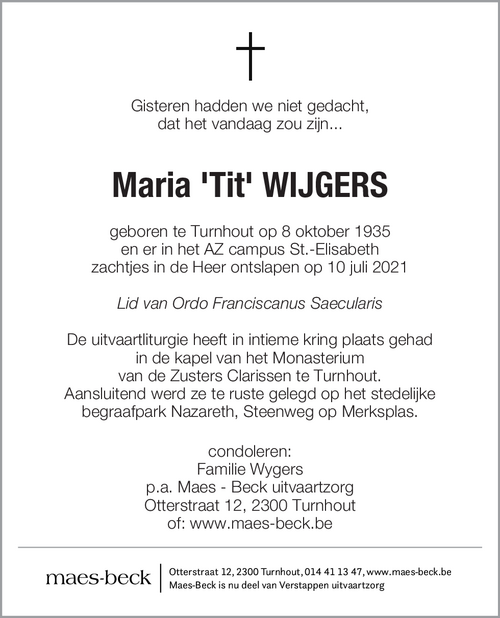 Maria 'Tit' Wijgers