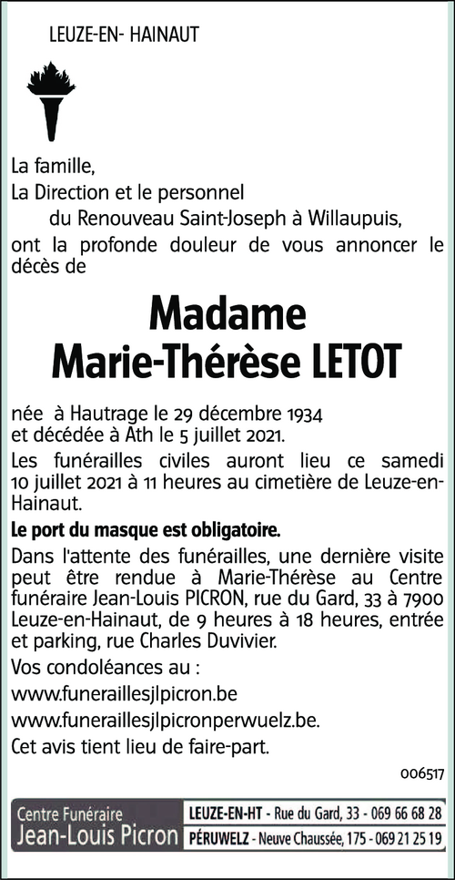 Marie-Thérèse LETOT