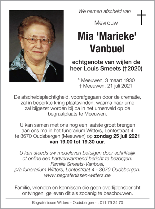 Mia 'Marieke' Vanbuel