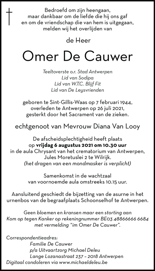 Omer De Cauwer