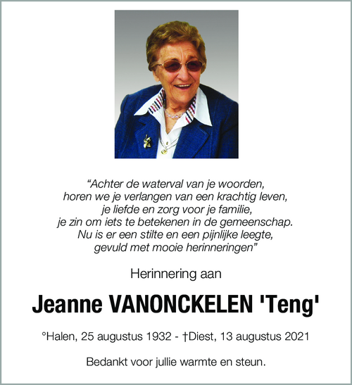 Jeanne Vanonckelen