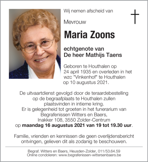 Maria Zoons