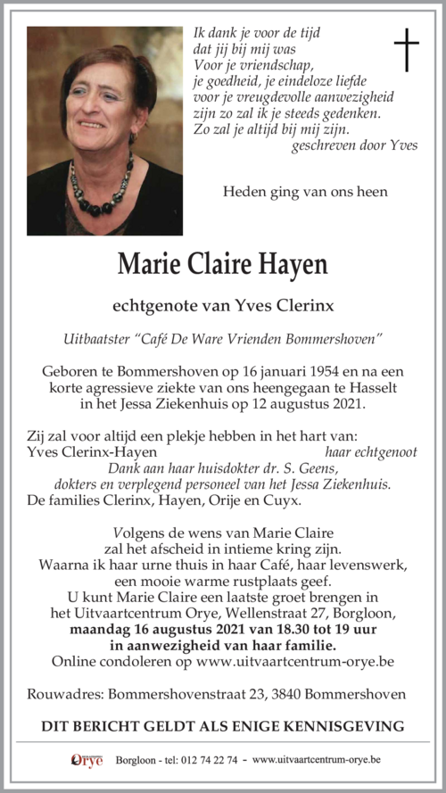 Marie Claire Hayen