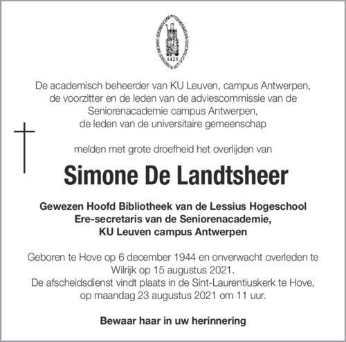 Simone De Landtsheer