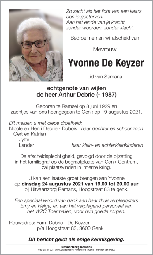 Yvonne De Keyzer