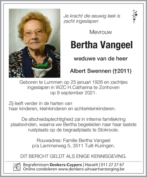 Bertha Vangeel