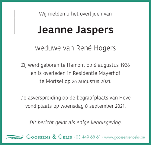 Jeanne Jaspers