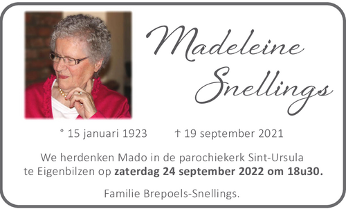 Madeleine SNELLINGS