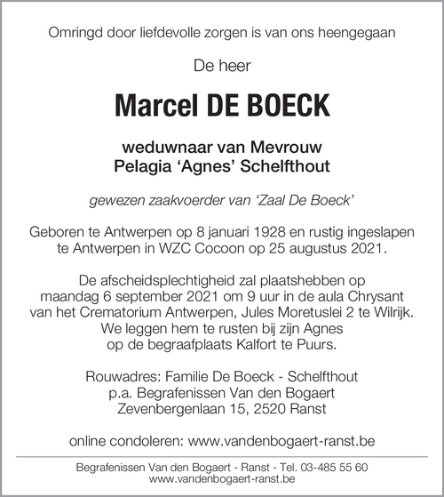 Marcel De Boeck