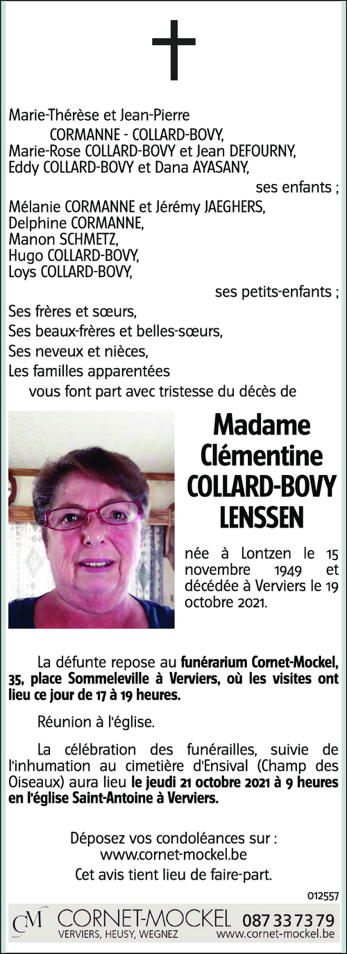 Clémentine COLLARD-BOVY - LENSSEN