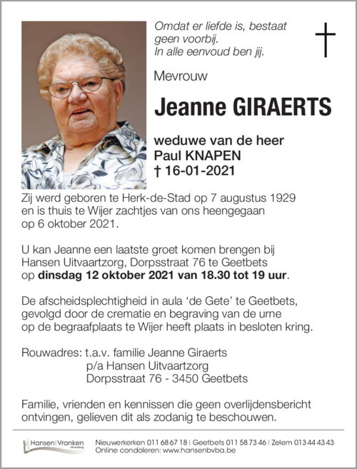 Jeanne GIRAERTS