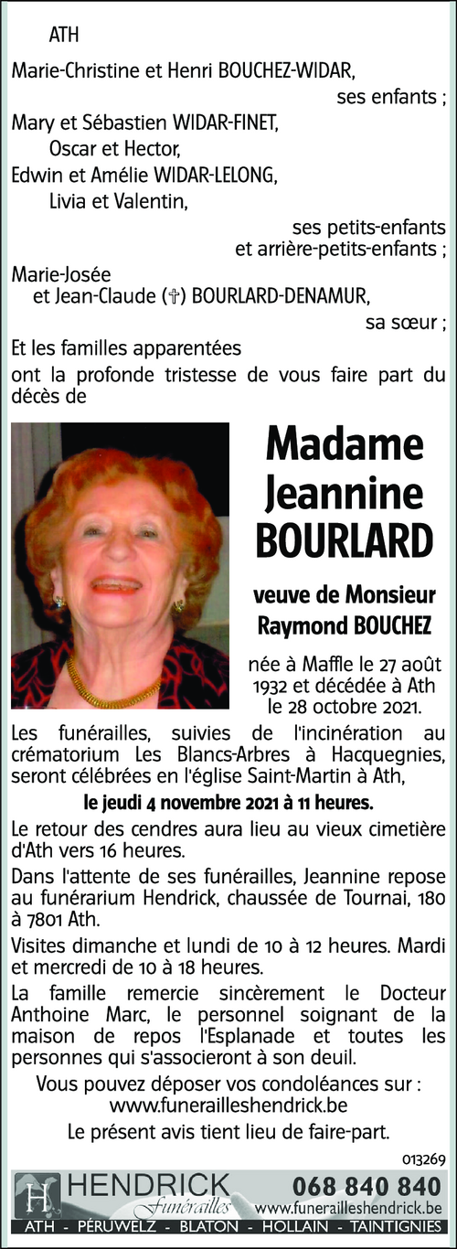 Jeannine BOURLARD