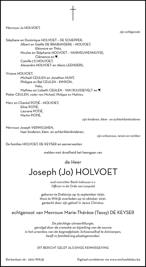 Joseph Holvoet