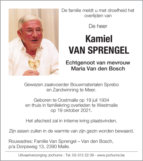 Kamiel Van Sprengel
