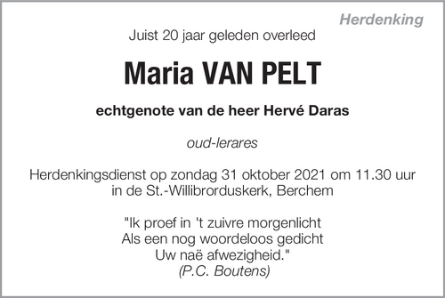 Maria Van Pelt