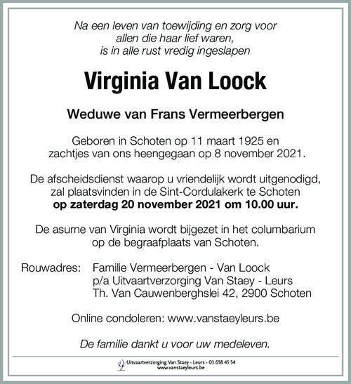 Virginia Van Loock