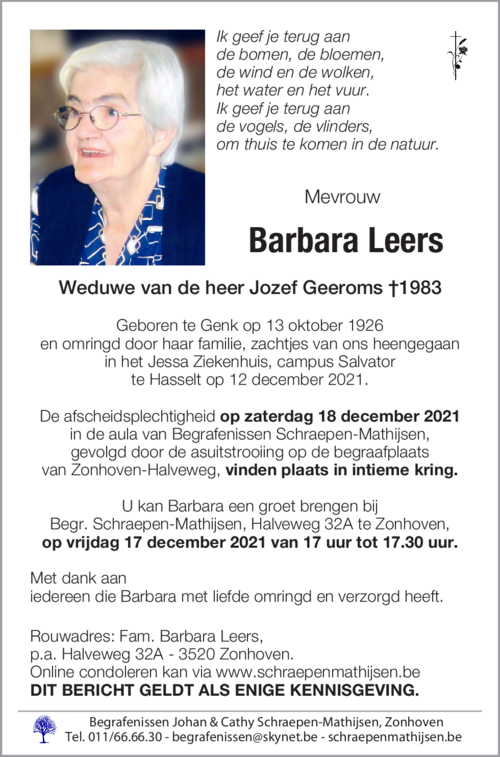 Barbara Leers