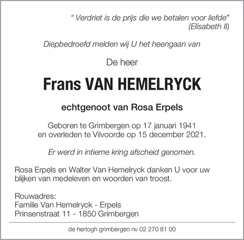 Frans Van Hemelryck