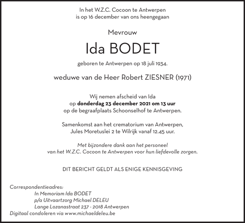 Ida Bodet