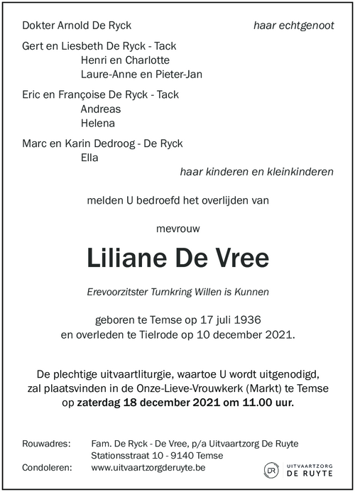 Liliane De Vree