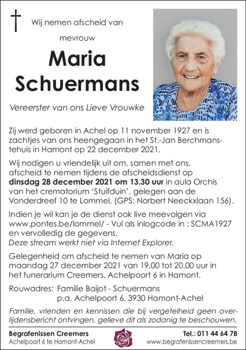 Maria Schuermans