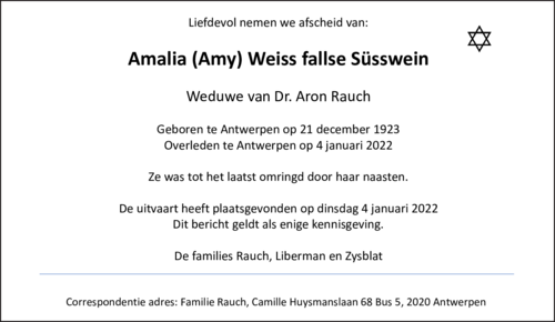 Amalia Weiss fallse Süsswein