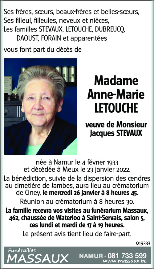 Anne-Marie LETOUCHE