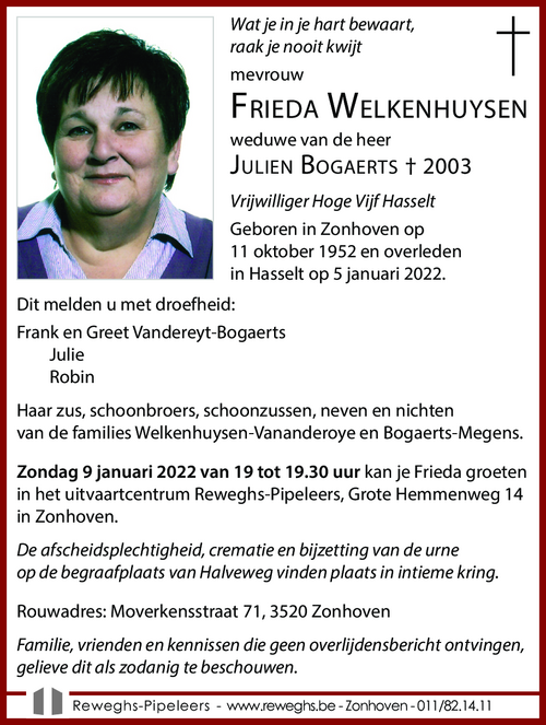Frieda Welkenhuysen