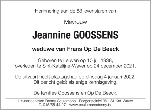 Jeannine Goossens