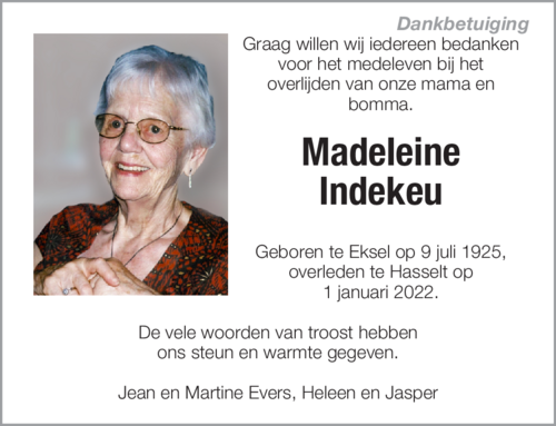 Madeleine Indekeu