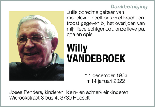 Willy VANDEBROEK