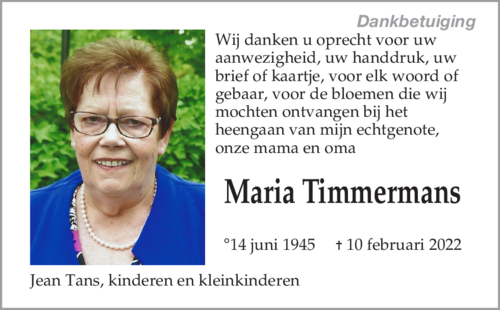 Maria Timmermans