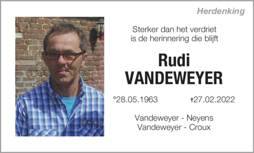 Rudi VANDEWEYER