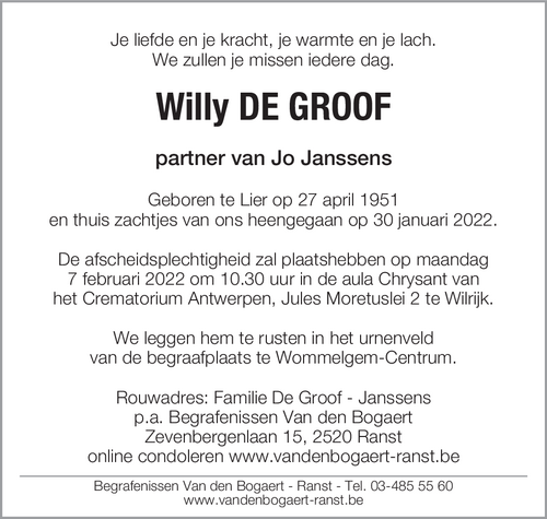 Willy De Groof