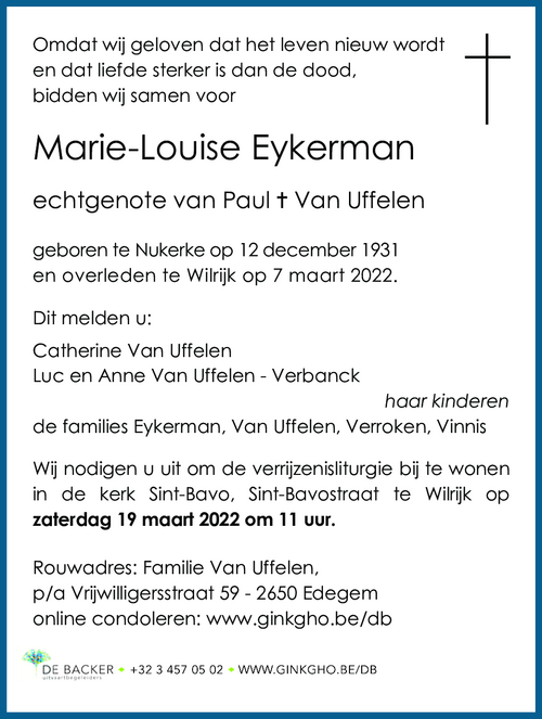 Marie-Louise Eykerman
