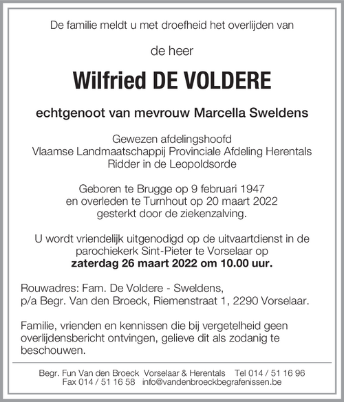Wilfried De Voldere