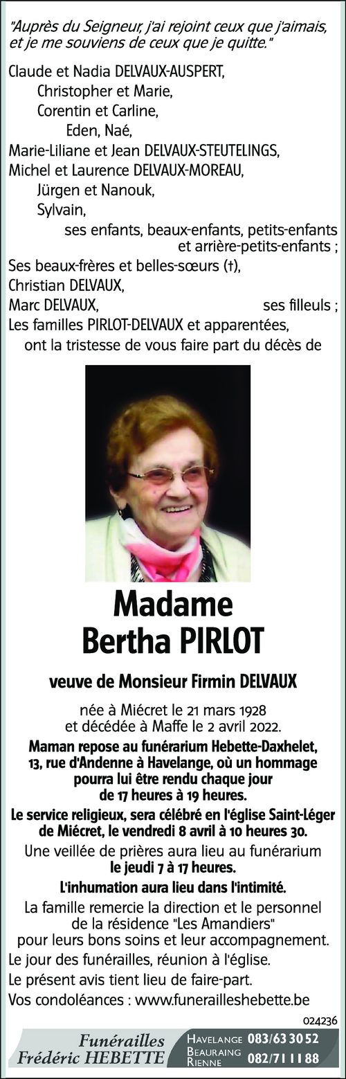 Bertha Pirlot