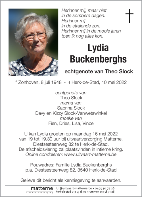 Lydia Buckenberghs