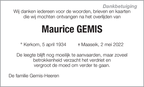 Maurice Gemis