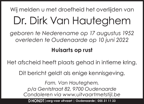 Dirk Van Hauteghem