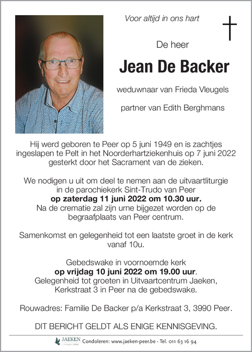 Jean De Backer