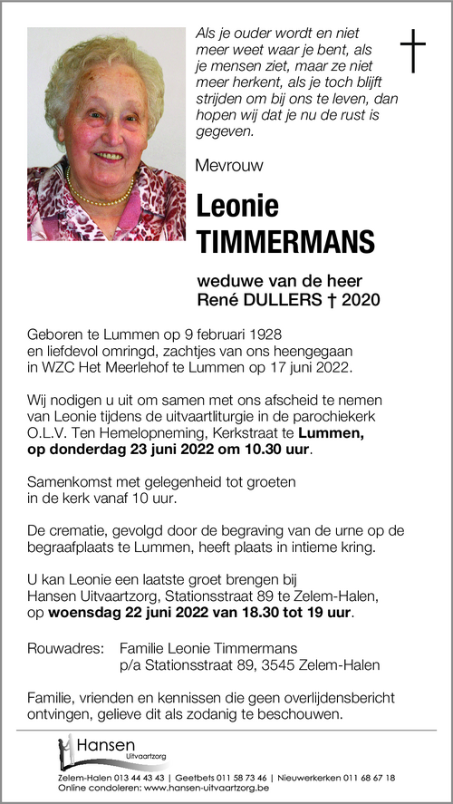 Leonie TIMMERMANS