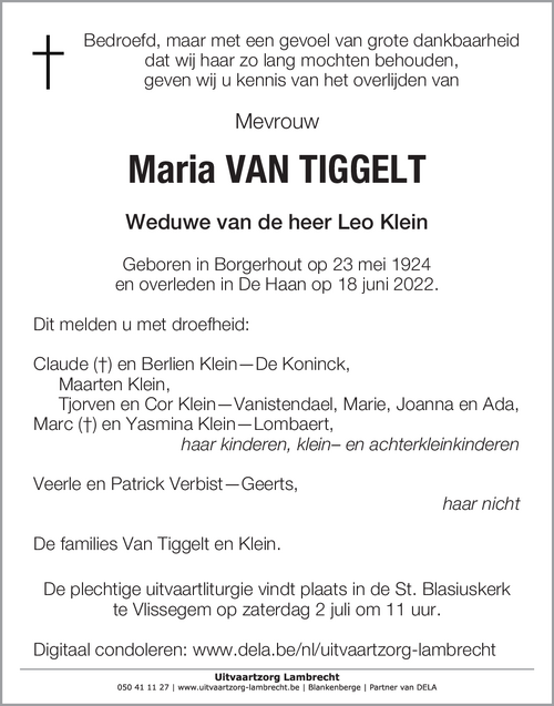 Maria Van Tiggelt