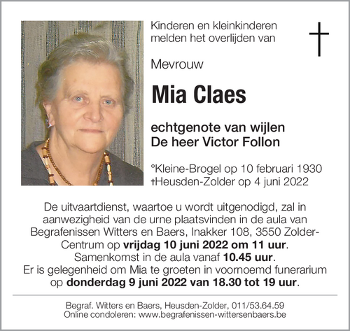 Mia Claes