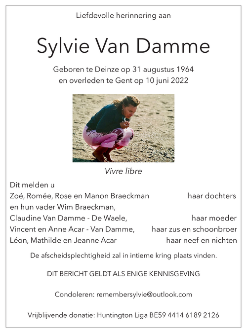 Sylvie Van Damme