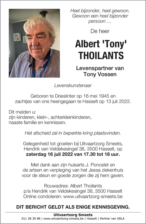 Albert 'Tony' Thoilants